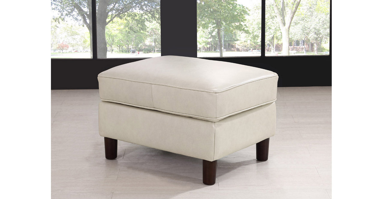 Bella Leather Sofa Collection, Ivory White